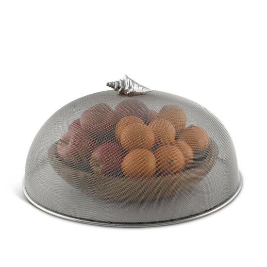 Arthur Court Designs Conch Shell Stainless Mesh Picnic Cover Serveware 2 Arthur Court Designs Conch Shell Stainless Mesh Picnic Cover Serveware - Image 2