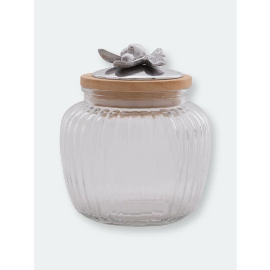 Arthur Court Designs Olive Glass Canister Kitchen 2 Arthur Court Designs Olive Glass Canister Kitchen - Image 2