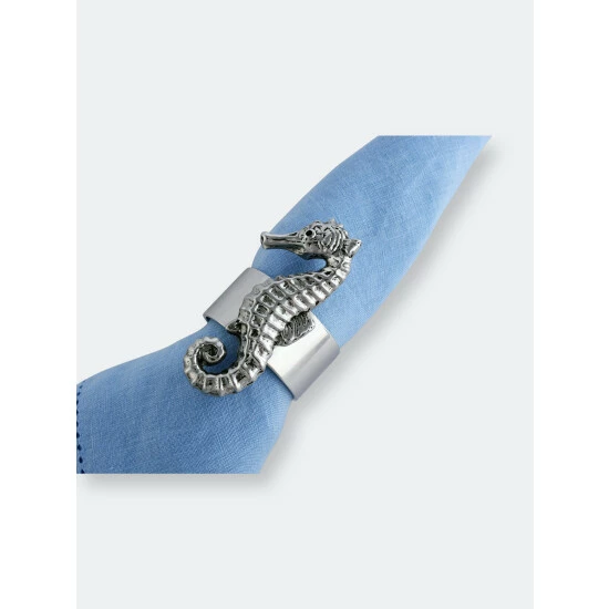 Arthur Court Designs Sea Horse Napkin Rings - Set Of 4 Dinnerware & Flatware 2 Arthur Court Designs Sea Horse Napkin Rings - Set Of 4 Dinnerware & Flatware - Image 2