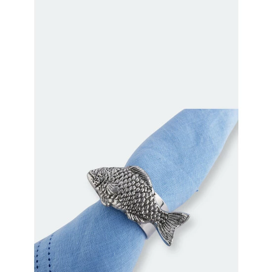 Arthur Court Designs Fish Napkin Rings - Set Of 4 Dinnerware & Flatware 2 Arthur Court Designs Fish Napkin Rings - Set Of 4 Dinnerware & Flatware - Image 2