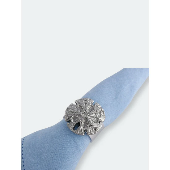 Arthur Court Designs Sand Dollar Napkin Rings - Set Of 4 Dinnerware & Flatware 2 Arthur Court Designs Sand Dollar Napkin Rings - Set Of 4 Dinnerware & Flatware - Image 2