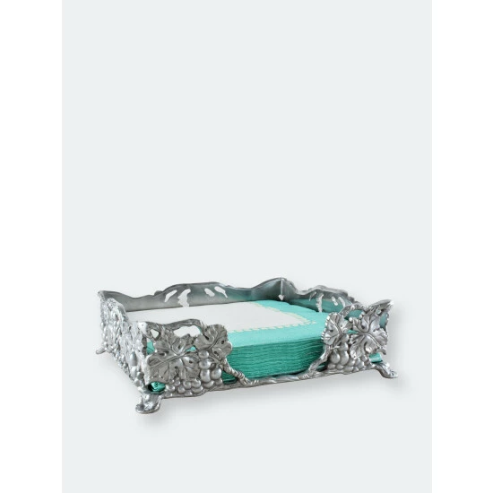 Arthur Court Designs Grape Luncheon Napkin Box Serveware 2 Arthur Court Designs Grape Luncheon Napkin Box Serveware - Image 2