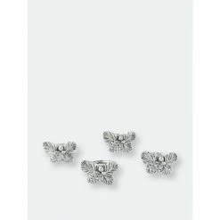 Arthur Court Designs Pine Cone Forest Pattern Napkin Rings Set Of 4 Dining & Tabletop