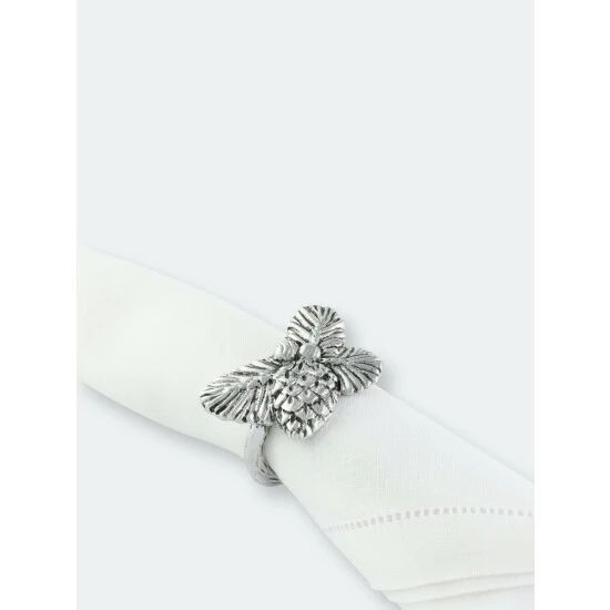 Arthur Court Designs Pine Cone Forest Pattern Napkin Rings Set Of 4 Dining & Tabletop 3 Arthur Court Designs Pine Cone Forest Pattern Napkin Rings Set Of 4 Dining & Tabletop - Image 3