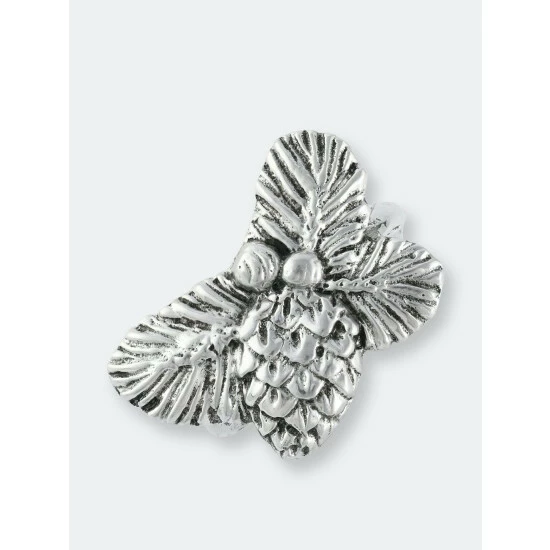 Arthur Court Designs Pine Cone Forest Pattern Napkin Rings Set Of 4 Dining & Tabletop 4 Arthur Court Designs Pine Cone Forest Pattern Napkin Rings Set Of 4 Dining & Tabletop - Image 4