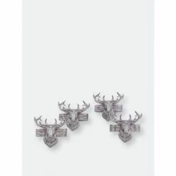Arthur Court Designs Elk Head Napkin Rings Dinnerware & Flatware