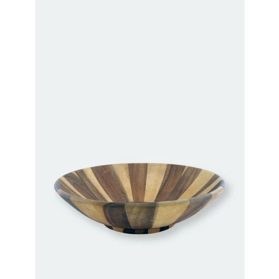 Arthur Court Designs Wok Style Wooden Acacia Salad Bowl Extra Large Dinnerware & Flatware 1 Arthur Court Designs Wok Style Wooden Acacia Salad Bowl Extra Large Dinnerware & Flatware