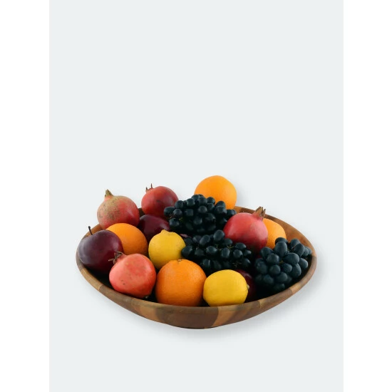 Arthur Court Designs Wok Style Wooden Acacia Salad Bowl Extra Large Dinnerware & Flatware 3 Arthur Court Designs Wok Style Wooden Acacia Salad Bowl Extra Large Dinnerware & Flatware - Image 3