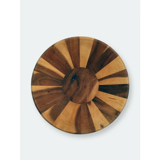 Arthur Court Designs Wok Style Wooden Acacia Salad Bowl Extra Large Dinnerware & Flatware 5 Arthur Court Designs Wok Style Wooden Acacia Salad Bowl Extra Large Dinnerware & Flatware - Image 5