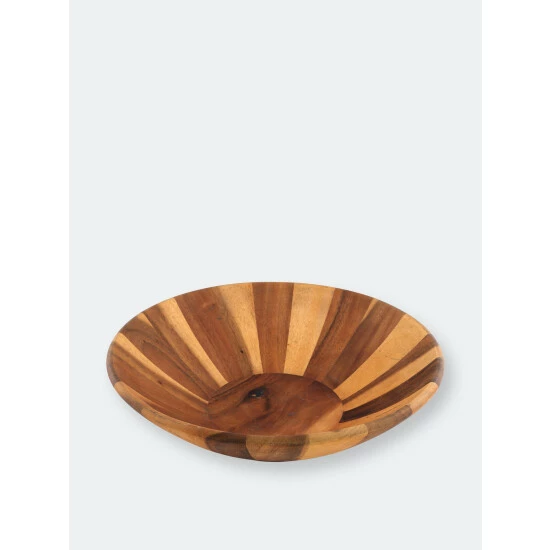 Arthur Court Designs Wok Style Wooden Acacia Salad Bowl Extra Large Dinnerware & Flatware 7 Arthur Court Designs Wok Style Wooden Acacia Salad Bowl Extra Large Dinnerware & Flatware - Image 7