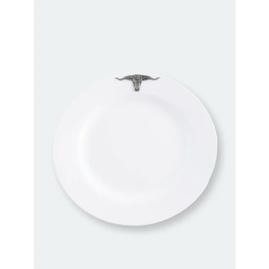 Arthur Court Designs Longhorn Melamine Lunch Plates - Set Of 4 Dinnerware & Flatware 3 Arthur Court Designs Longhorn Melamine Lunch Plates - Set Of 4 Dinnerware & Flatware - Image 3