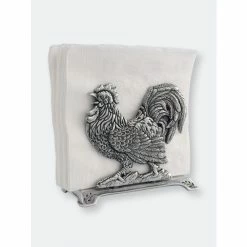 Arthur Court Designs Rooster Upright Napkin Holder Dinnerware & Flatware