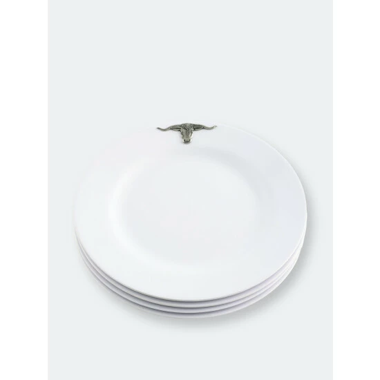 Arthur Court Designs Longhorn Melamine Lunch Plates - Set Of 4 Dinnerware & Flatware 4 Arthur Court Designs Longhorn Melamine Lunch Plates - Set Of 4 Dinnerware & Flatware - Image 4