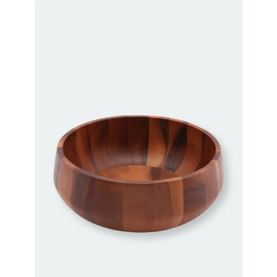 Arthur Court Designs Modern Round Acacia Wood Salad Bowl Large Dinnerware & Flatware 1 Arthur Court Designs Modern Round Acacia Wood Salad Bowl Large Dinnerware & Flatware