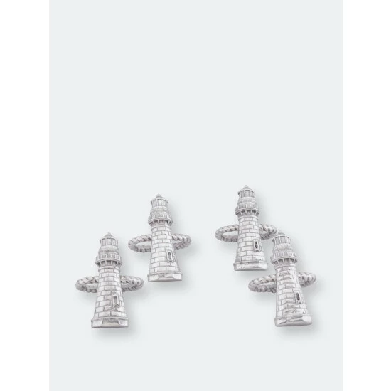 Arthur Court Designs Lighthouse Napkin Rings Dinnerware & Flatware 2 Arthur Court Designs Lighthouse Napkin Rings Dinnerware & Flatware - Image 2