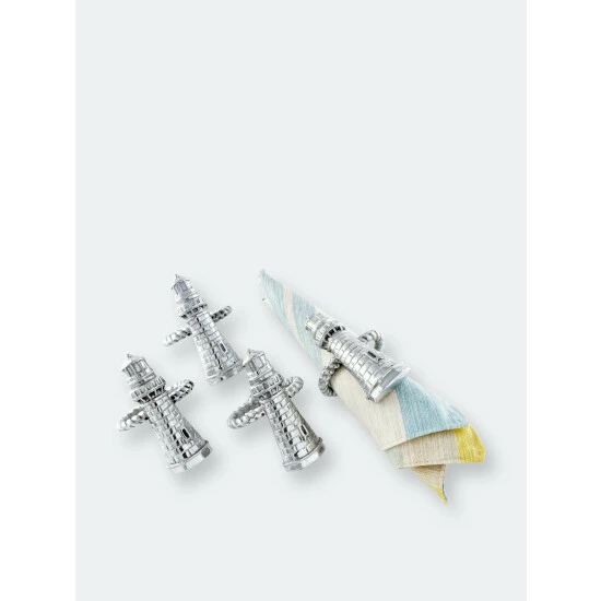 Arthur Court Designs Lighthouse Napkin Rings Dinnerware & Flatware 4 Arthur Court Designs Lighthouse Napkin Rings Dinnerware & Flatware - Image 4