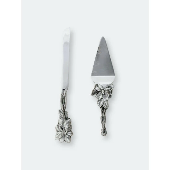 Arthur Court Designs Magnolia Cake Knife And Pie Server Serveware 2 Arthur Court Designs Magnolia Cake Knife And Pie Server Serveware - Image 2