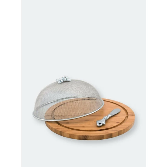 Arthur Court Designs Grape 3 Piece Picnic Cheese Board / Spreader Serveware Arthur Court Designs Grape 3 Piece Picnic Cheese Board / Spreader Serveware -Arthur Court Designs Sales unnamed file 1277