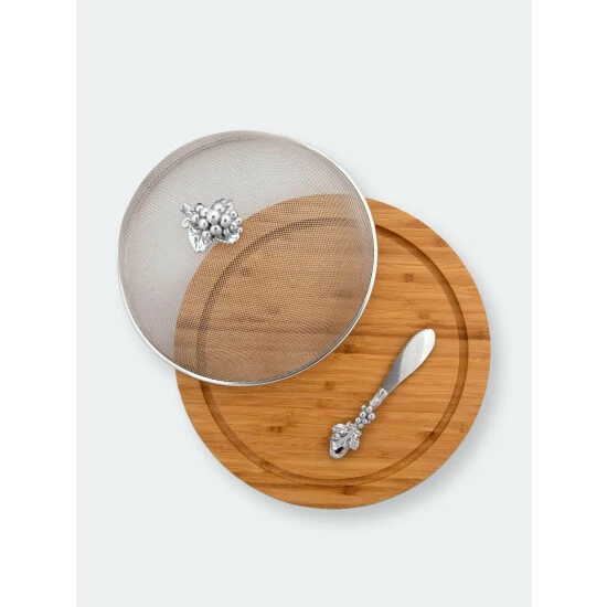 Arthur Court Designs Grape 3 Piece Picnic Cheese Board / Spreader Serveware Arthur Court Designs Grape 3 Piece Picnic Cheese Board / Spreader Serveware -Arthur Court Designs Sales unnamed file 1278