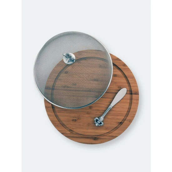 Arthur Court Designs Fleur De Lis 3 Piece Picnic Cheese Board /Spreader Serveware 2 Arthur Court Designs Fleur De Lis 3 Piece Picnic Cheese Board /Spreader Serveware - Image 2