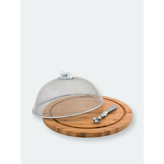 Arthur Court Designs Oak Leaf 3 Piece Picnic Cheese Board / Spreader Serveware 2 Arthur Court Designs Oak Leaf 3 Piece Picnic Cheese Board / Spreader Serveware - Image 2