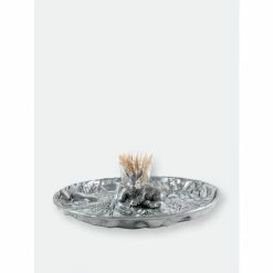 Arthur Court Designs Rabbit Garden Tidbit Tray Serveware