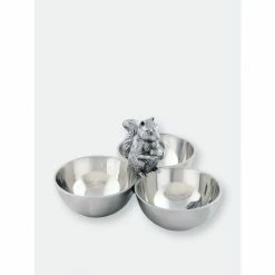 Arthur Court Designs Squirrel 3 Nut Bowl Dinnerware & Flatware