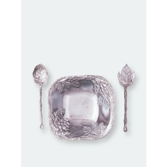 Arthur Court Designs Grape Salad Set 3-Pc Dinnerware & Flatware 3 Arthur Court Designs Grape Salad Set 3-Pc Dinnerware & Flatware - Image 3