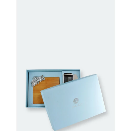 Arthur Court Designs Grape Bamboo Cheese Set Serveware 3 Arthur Court Designs Grape Bamboo Cheese Set Serveware - Image 3