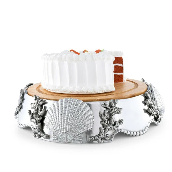 Arthur Court Designs Coastal Wood Cheese Pedestal Knives & Cutting Boards 4 Arthur Court Designs Coastal Wood Cheese Pedestal Knives & Cutting Boards - Image 4