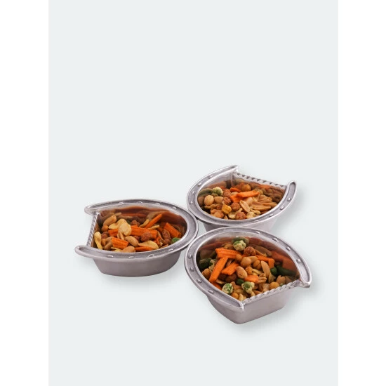 Arthur Court Designs Horseshoe 3-Bowl Bowl Dinnerware & Flatware 3 Arthur Court Designs Horseshoe 3-Bowl Bowl Dinnerware & Flatware - Image 3