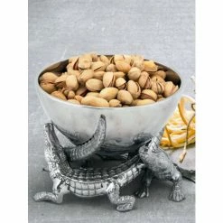 Arthur Court Designs Elevated Alligator Bowl 5.5 Inches Dinnerware & Flatware