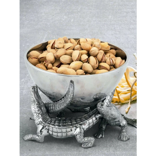 Arthur Court Designs Elevated Alligator Bowl 5.5 Inches Dinnerware & Flatware 1 Arthur Court Designs Elevated Alligator Bowl 5.5 Inches Dinnerware & Flatware