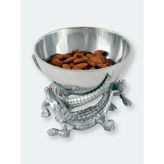 Arthur Court Designs Elevated Alligator Bowl 5.5 Inches Dinnerware & Flatware 4 Arthur Court Designs Elevated Alligator Bowl 5.5 Inches Dinnerware & Flatware - Image 4