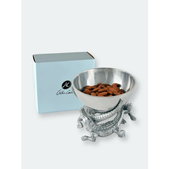 Arthur Court Designs Elevated Alligator Bowl 5.5 Inches Dinnerware & Flatware 5 Arthur Court Designs Elevated Alligator Bowl 5.5 Inches Dinnerware & Flatware - Image 5