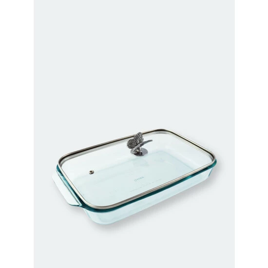 Arthur Court Designs Butterfly Lid With Pyrex 3 Quart Baking Dish Bakeware 1 Arthur Court Designs Butterfly Lid With Pyrex 3 Quart Baking Dish Bakeware