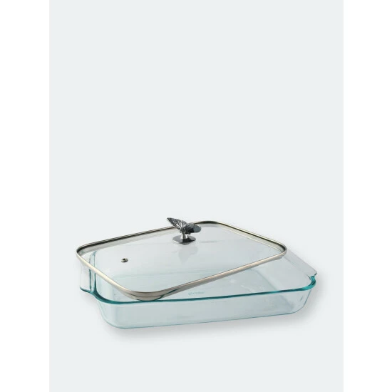 Arthur Court Designs Butterfly Lid With Pyrex 3 Quart Baking Dish Bakeware 2 Arthur Court Designs Butterfly Lid With Pyrex 3 Quart Baking Dish Bakeware - Image 2