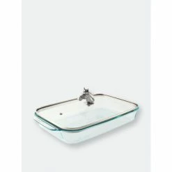 Arthur Court Designs Horse Head With Pyrex 3 Quart Baking Dish Bakeware
