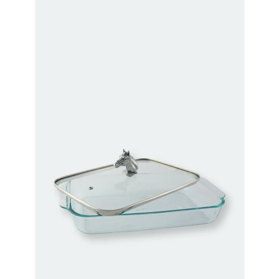 Arthur Court Designs Horse Head With Pyrex 3 Quart Baking Dish Bakeware 2 Arthur Court Designs Horse Head With Pyrex 3 Quart Baking Dish Bakeware - Image 2
