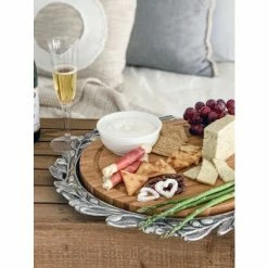 Arthur Court Designs Olive Wood Cheese Set Serveware
