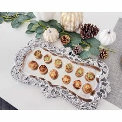 Arthur Court Designs Fleur-De-Lis Acanthus Oblong Serveware