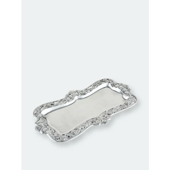 Arthur Court Designs Fleur-De-Lis Acanthus Oblong Serveware 2 Arthur Court Designs Fleur-De-Lis Acanthus Oblong Serveware - Image 2