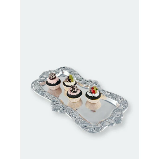 Arthur Court Designs Fleur-De-Lis Acanthus Oblong Serveware 5 Arthur Court Designs Fleur-De-Lis Acanthus Oblong Serveware - Image 5