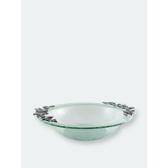 Arthur Court Designs Butterfly Glass Salad Bowl Dinnerware & Flatware 2 Arthur Court Designs Butterfly Glass Salad Bowl Dinnerware & Flatware - Image 2