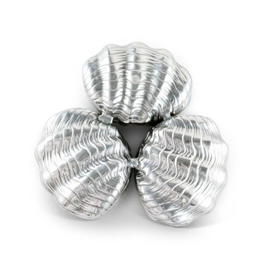 Arthur Court Designs Clam 3-Bowl Server Serveware 4 Arthur Court Designs Clam 3-Bowl Server Serveware - Image 4