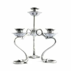 Arthur Court Designs Equestrian Bit Four Light Candlestick Candles & Home Fragrances Silver