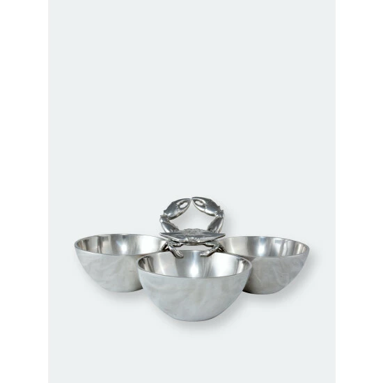 Arthur Court Designs Crab 3-Bowl Bowl Dinnerware & Flatware 3 Arthur Court Designs Crab 3-Bowl Bowl Dinnerware & Flatware - Image 3