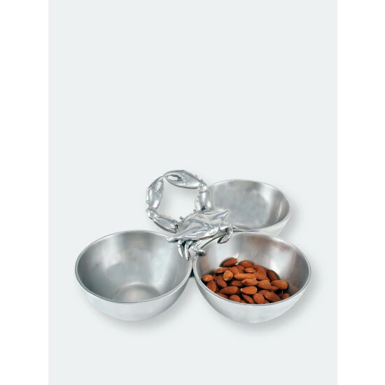 Arthur Court Designs Crab 3-Bowl Bowl Dinnerware & Flatware 4 Arthur Court Designs Crab 3-Bowl Bowl Dinnerware & Flatware - Image 4