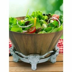 Arthur Court Designs Longhorn Salad Bowl Dinnerware & Flatware