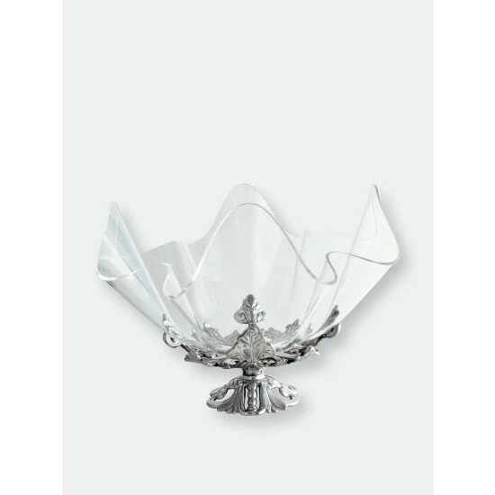 Arthur Court Designs Fleur-De-Lis Stand Acrylic Bowl 14 Dinnerware & Flatware 1 Arthur Court Designs Fleur-De-Lis Stand Acrylic Bowl 14 Dinnerware & Flatware